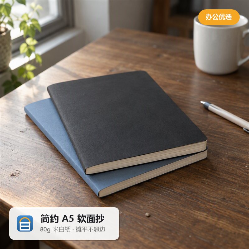 简约 A5 软面抄笔记本