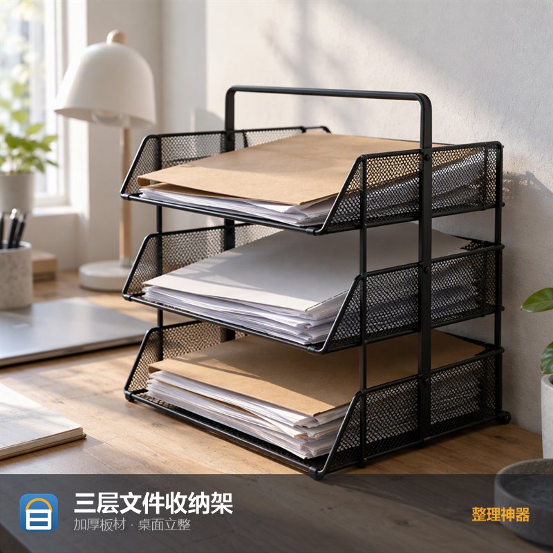 办公文件收纳架（三层）