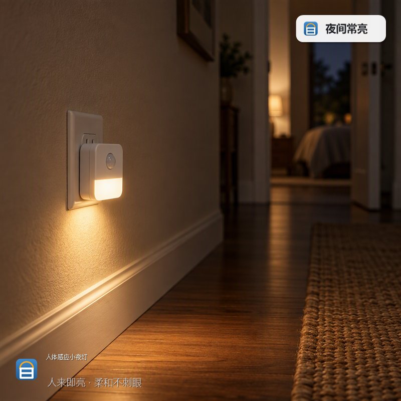 人体感应 LED 小夜灯