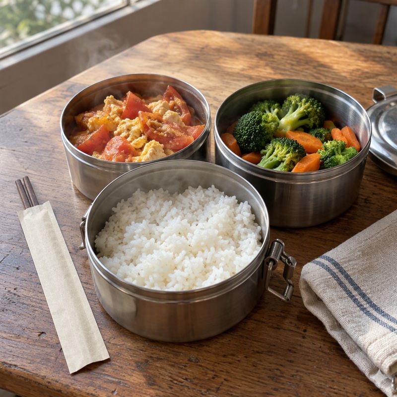 三层不锈钢保温饭盒